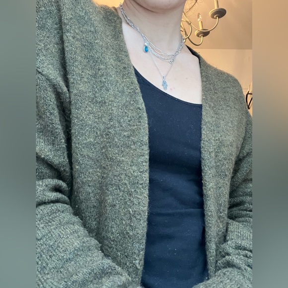 Olive Green Wilfred Cardigan - Picture 4 of 5